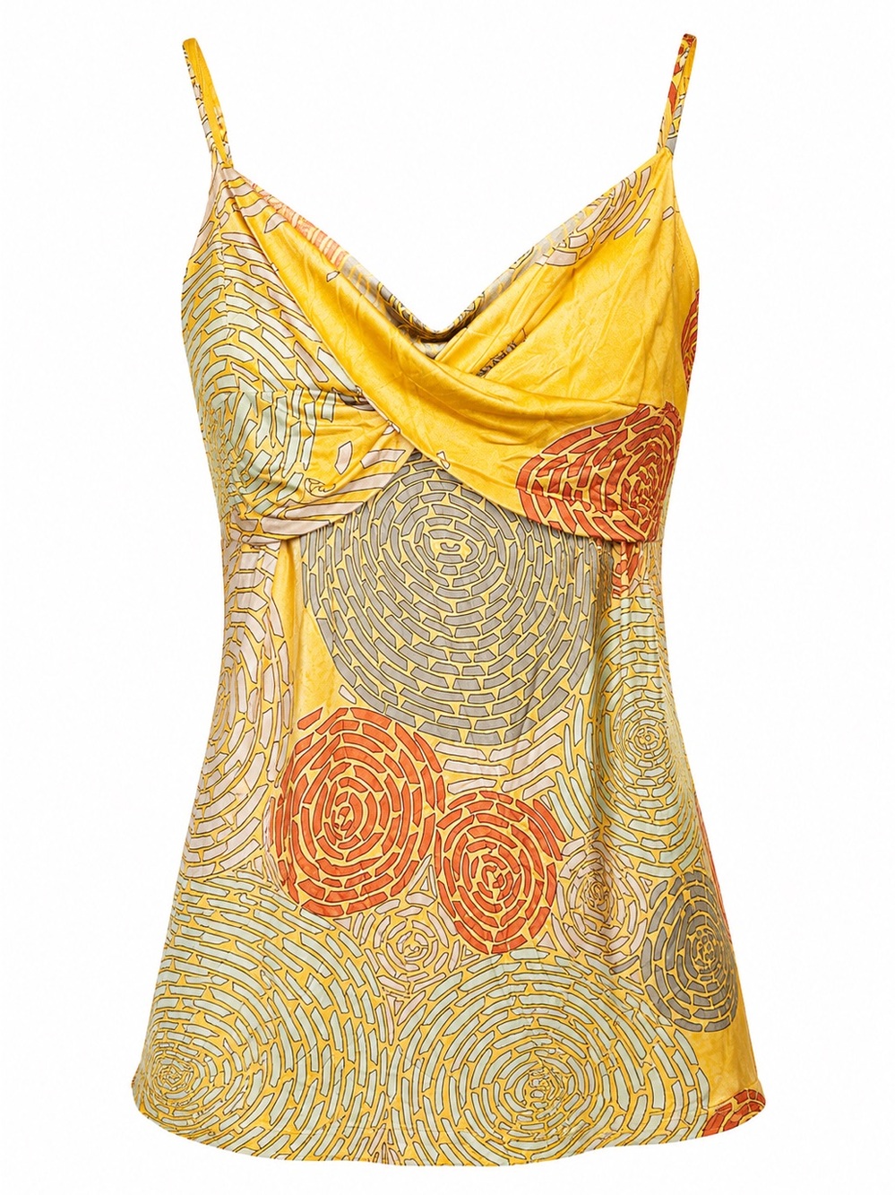 Flora Kung 100% Silk Cowl Neck Cami Top – Size 4